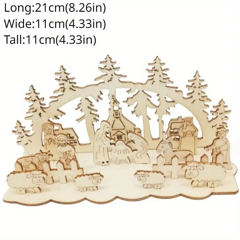 Christmas Scene (3D Wooden Puzzle)