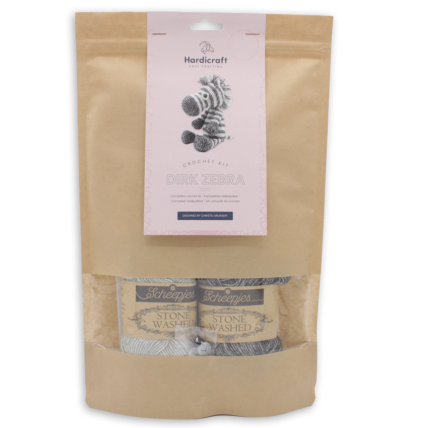 Dirk the Zebra (Crochet kit)