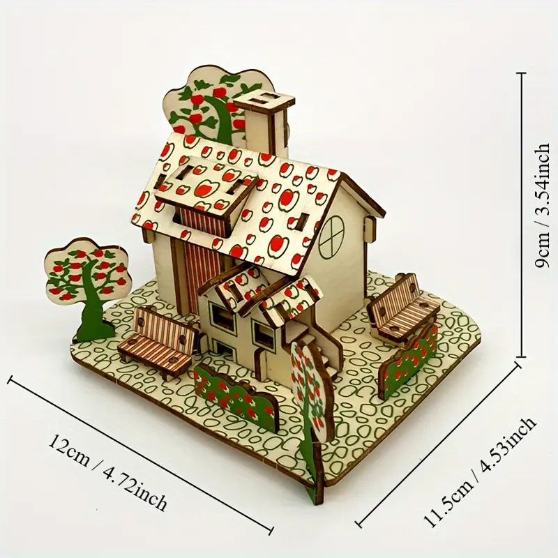 House - Apple Paradise (3D Wooden Puzzle)