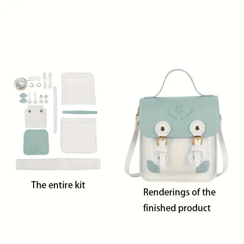 Handbag - Blue/White