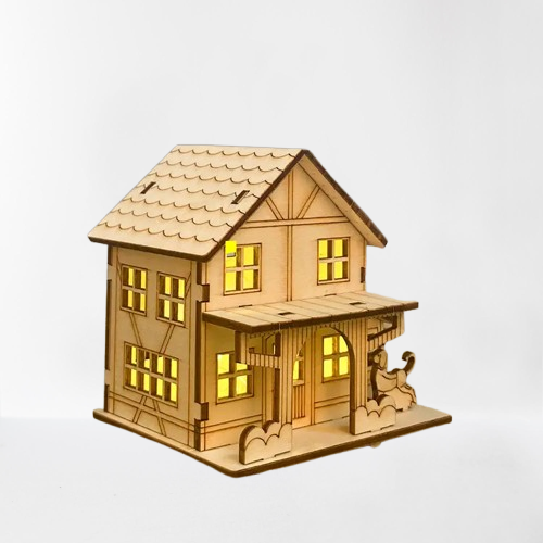 House with Dog (3D Wooden Puzzle)