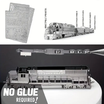 American locomotive set (3D Metal Puzzle)