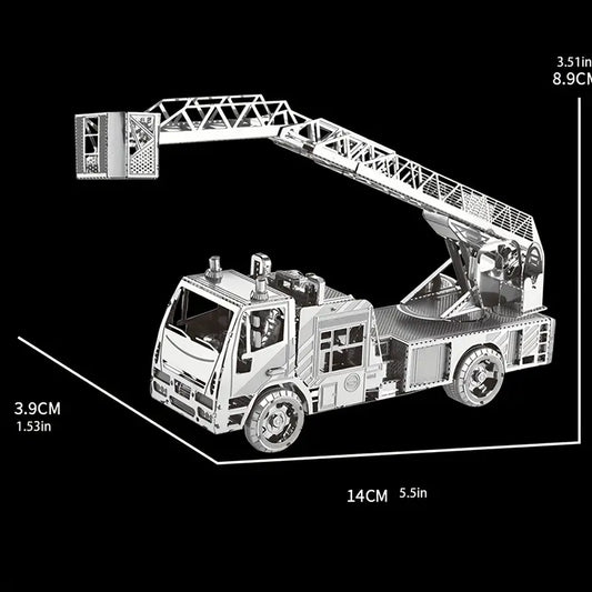 Fire Ladder Truck (3D Metal Puzzle)