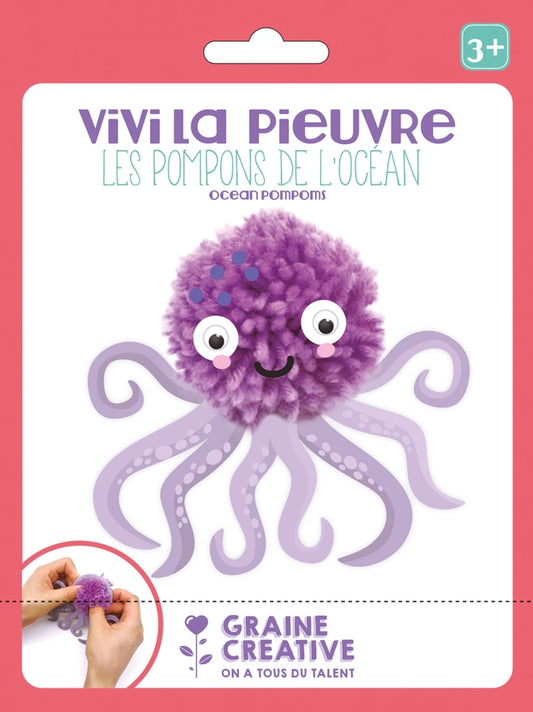 Octopus Pompom Kit